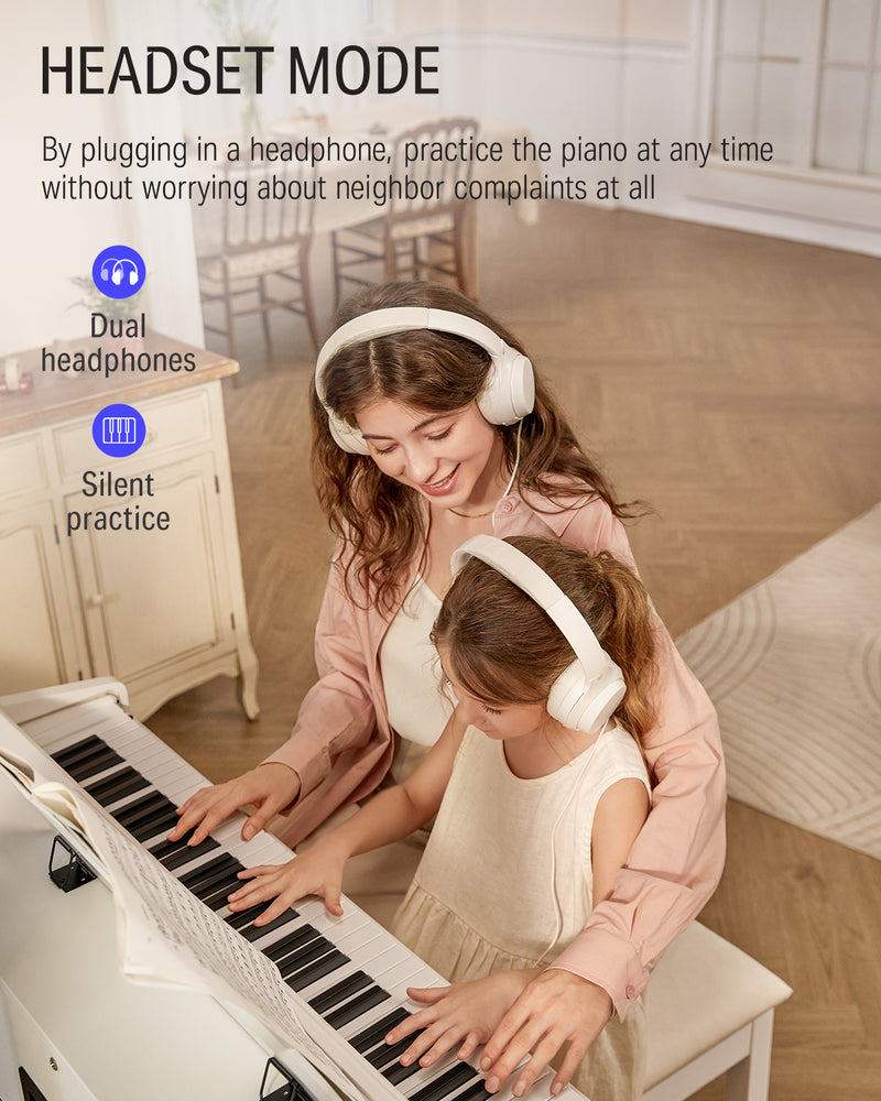 Donner Home Digital Piano 88 Keys, Piano Keyboard Bundle con mobili Stand Triplo Pedali per i principianti Hobbyists, DDP-100 nero