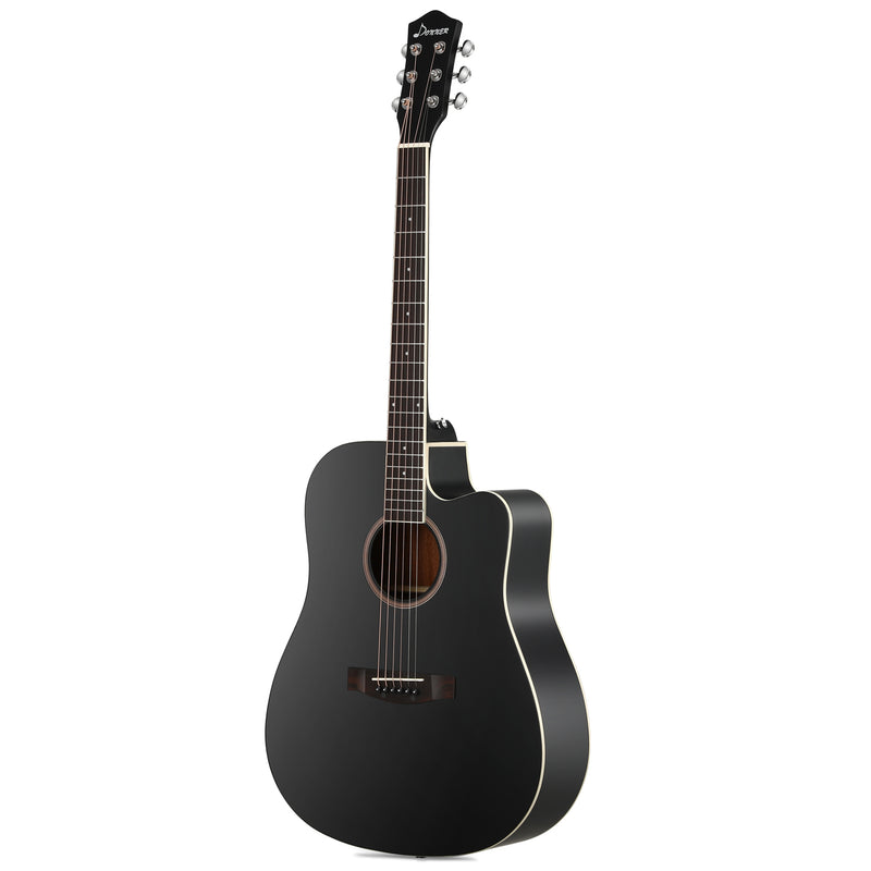 Donner DAG-1CB 41-Inch  Full-Size Black Cutaway  Acoustic Guitar Kit