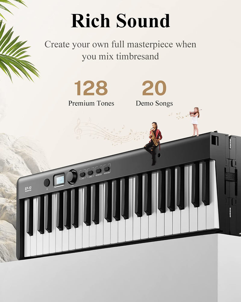  Keyboard Piano, Eastar 61 Key Keyboard for  Beginners/Professional, Full Size Electric Piano, Classic Wooden Digital  Keyboard with Sustain Pedal & Music Stand, Supports  MP3/USB/Audio/Mic/Headphones : Musical Instruments