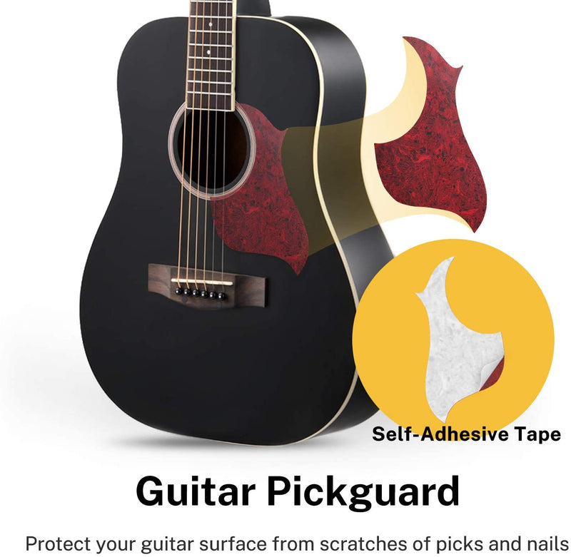 Donner DAG-1B 41-Inch Full-Size Acoustic  Guitar Beginner Kit, Right Handed, Black - Donner music- UK