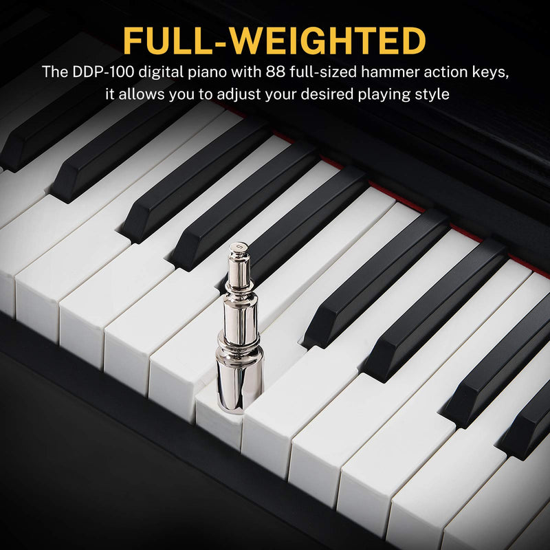 Donner DDP-100 Full-Weighted 88 Key Digital Piano Beginner Kit - Donner music- UK
