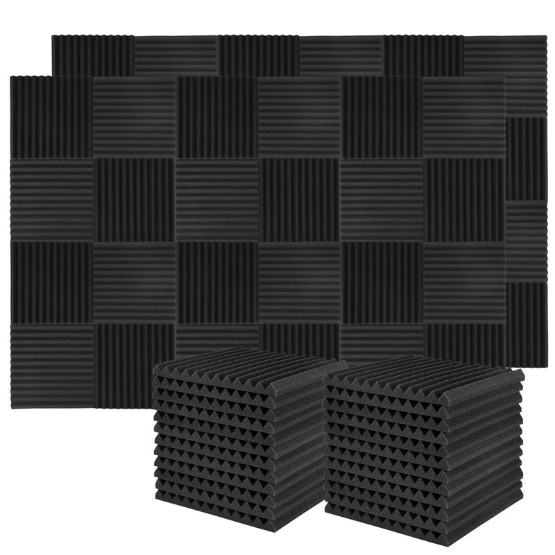 Donner 50-Pack Acoustic Foam Panels, 1- Inch Fireproof - Donner music- UK